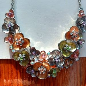 One Wink Statement Necklace (multi color)